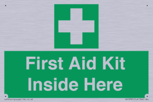 First Aid Kit Inside Here